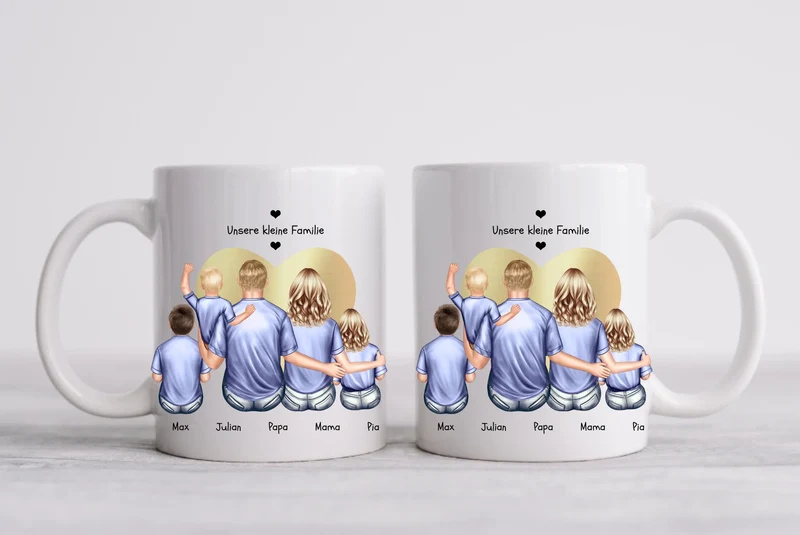 Personalisierte Tasse Geschenk Muttertag - Tasse Geschenk Vatertag - Papa Geburtstagsgeschenk - Mama Geburtstagsgeschenk