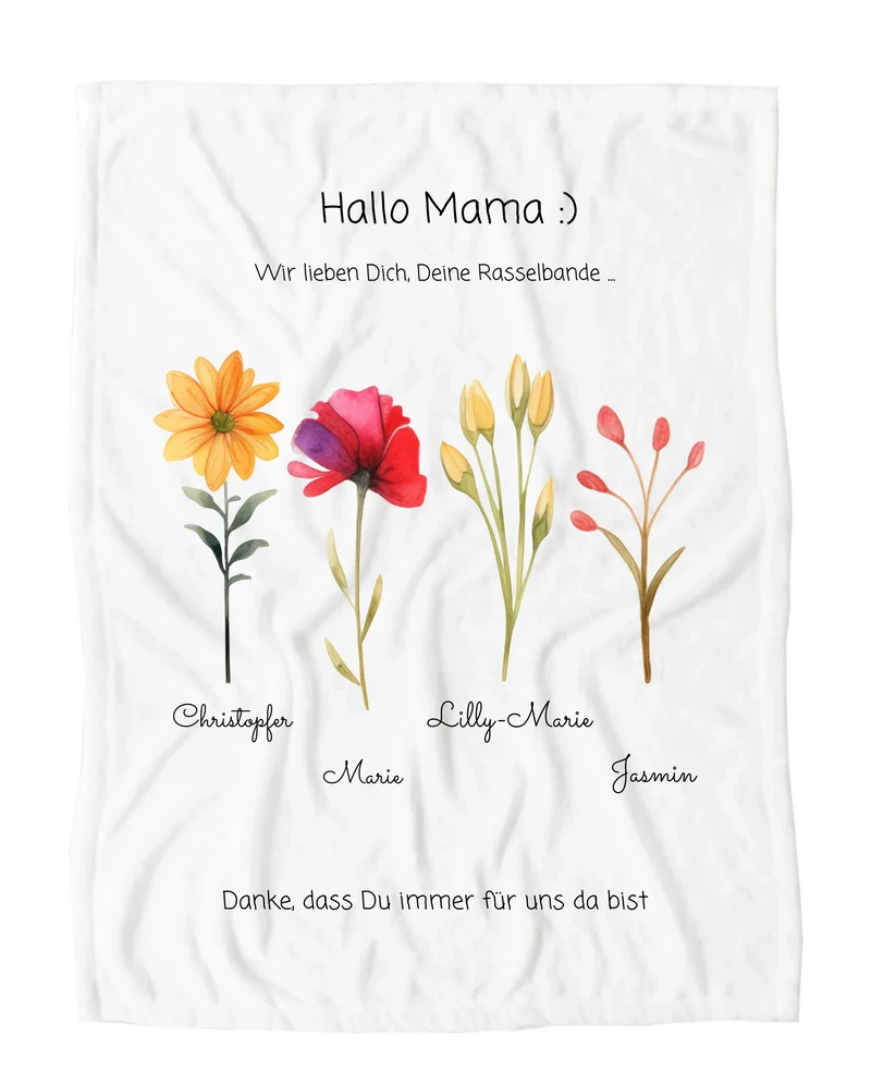 Geschenk Mama, Geschenkidee Papa Kuscheldecke | Muttertag- Vatertag Geschenk, Geburtstagsgeschenk