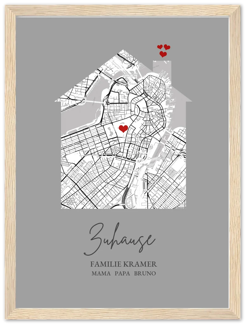 Einweihungsgeschenk Zuhause Poster Geschenk Einzug Haus Wohnung | Koordinaten Bild | Richtfest Hausbau
