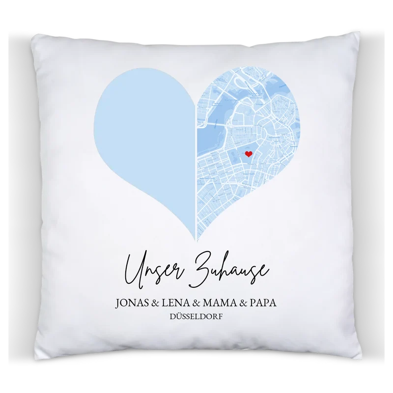 Muttertagsgeschenk Vatertagsgeschenk Geburtstagsgeschenk personalisiert | Fotokissen Geschenk Familie mit Namen