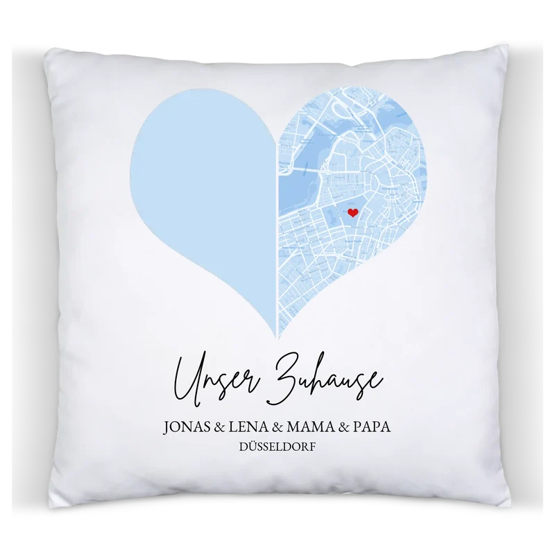 Muttertagsgeschenk Vatertagsgeschenk Geburtstagsgeschenk personalisiert | Fotokissen Geschenk Familie mit Namen