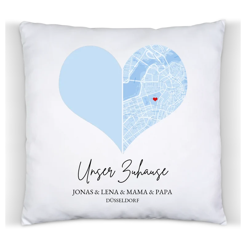 Muttertagsgeschenk Vatertagsgeschenk Geburtstagsgeschenk personalisiert | Fotokissen Geschenk Familie mit Namen