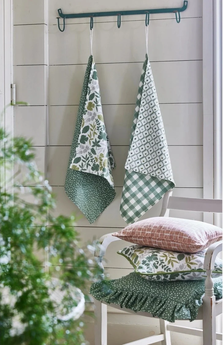 Baumwollstoff Tiny Rhombus - olive
