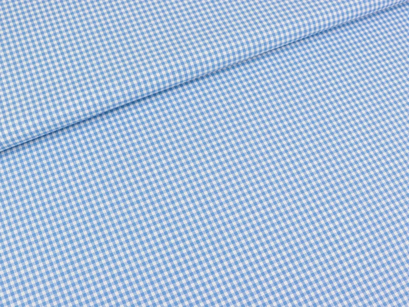 Reststück 37cm - Westfalenstoffe Vichykaro hellblau-weiß