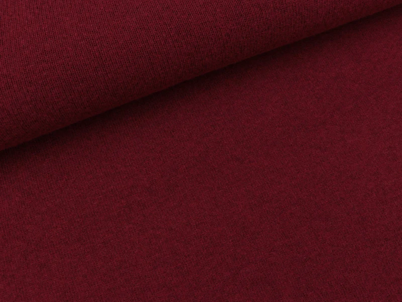 Reststück 23cm - Feinstrick Bene bordeaux meliert