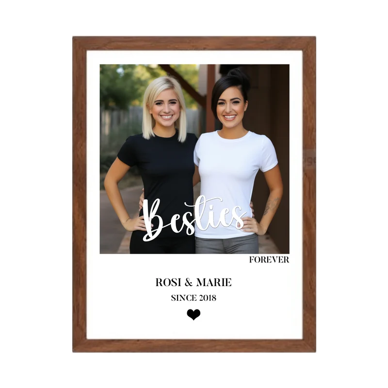 Geschenk für die beste Freundin "Besties" FOREVER Fotoposter - Freundschaftsposter