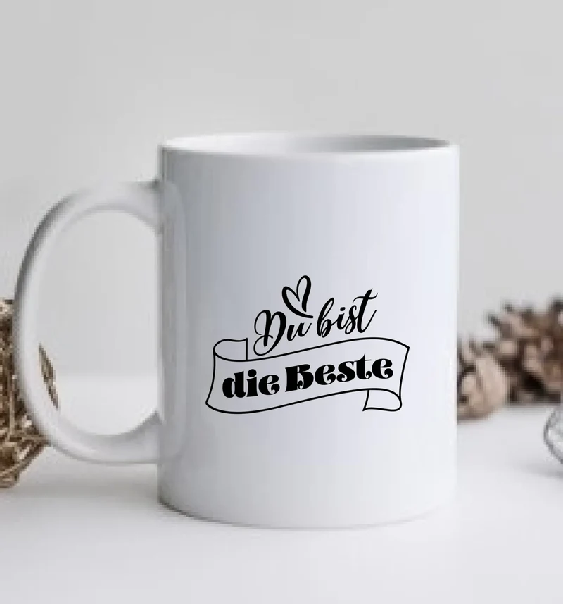 BFF - Besties | Beste Freundin Tasse personalisiert für 2 Mädchen