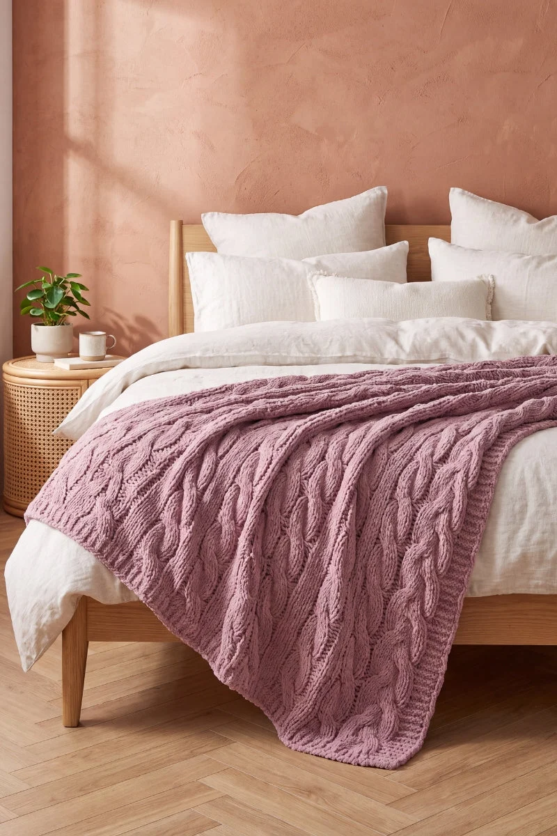 Schmusedecke Violett