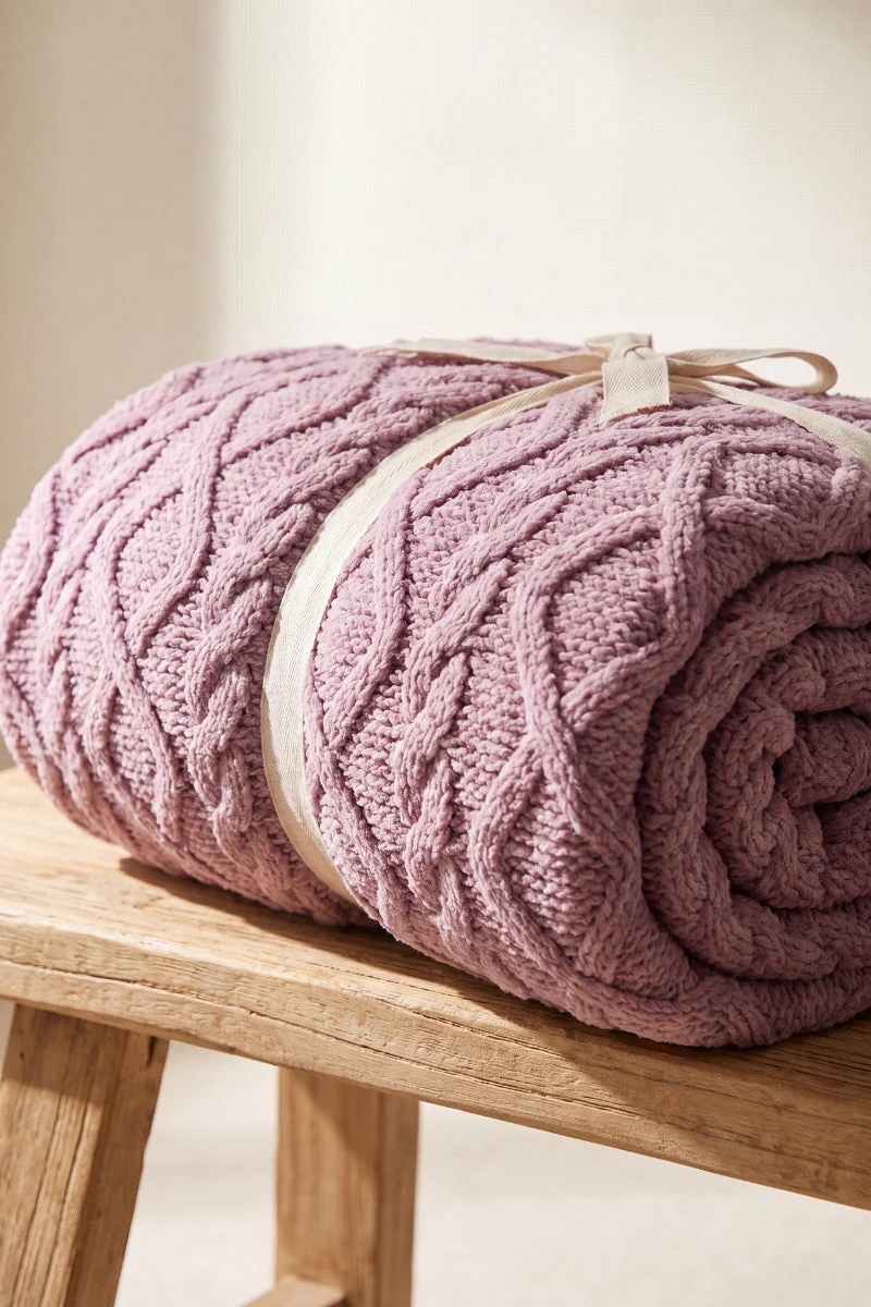 Schmusedecke Violett