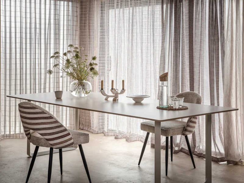 Gardinenstoff Textured Print - summer 297 cm