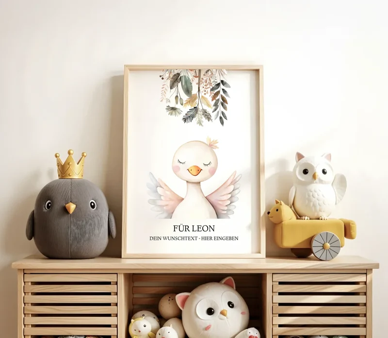 Personalisiertes Kinderdecke mit Namen Mädchen / Junge Bauernhoftiere- Kuscheldecke