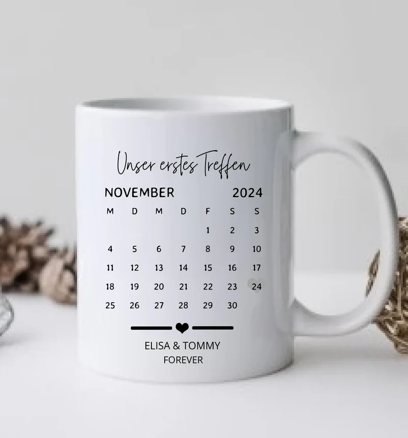 Unvergessliche Momente: Personalisierte Paartasse für Verliebte!