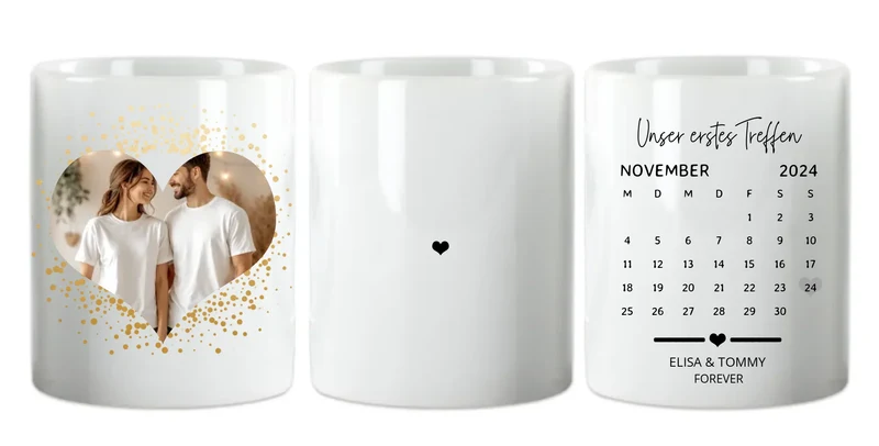 Unvergessliche Momente: Personalisierte Paartasse für Verliebte!