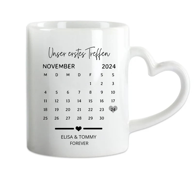 Unvergessliche Momente: Personalisierte Paartasse für Verliebte!