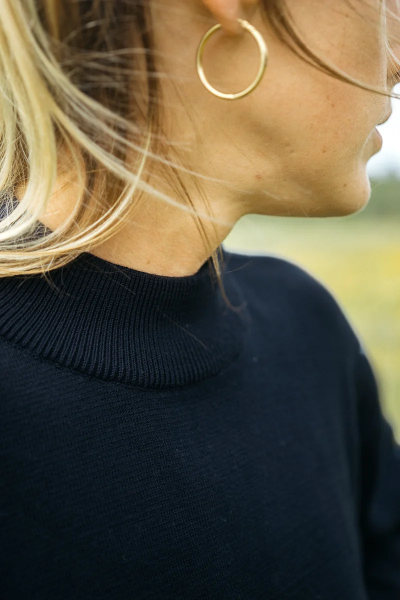 Full Milano Strickpullover Marina Navy