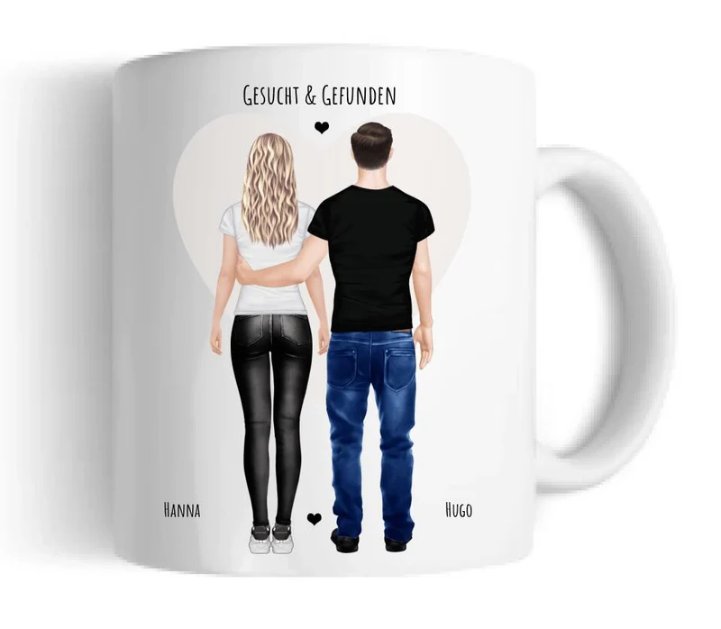 Geburtstag Geschenk Freundin, Geschenk Freund, personalisierte Tasse Partnergeschenk