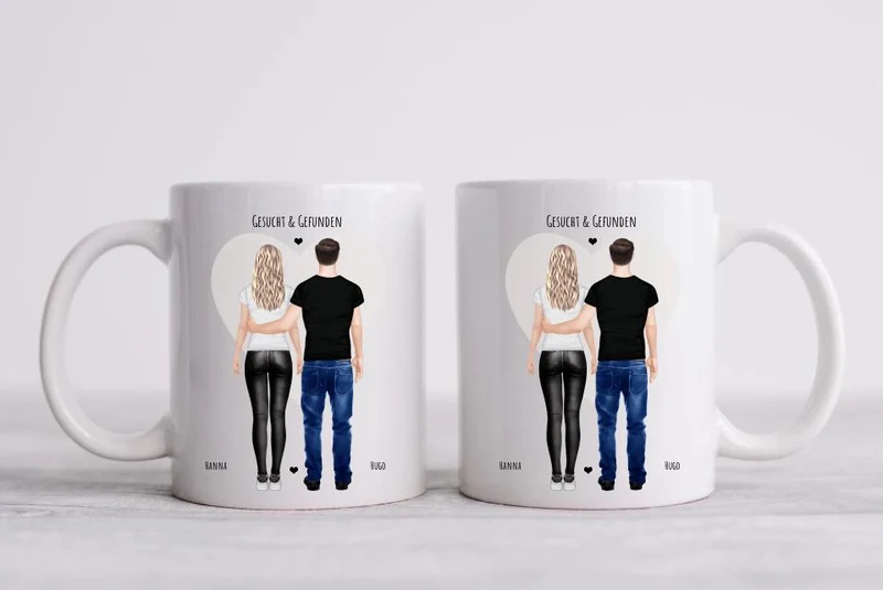 Geburtstag Geschenk Freundin, Geschenk Freund, personalisierte Tasse Partnergeschenk