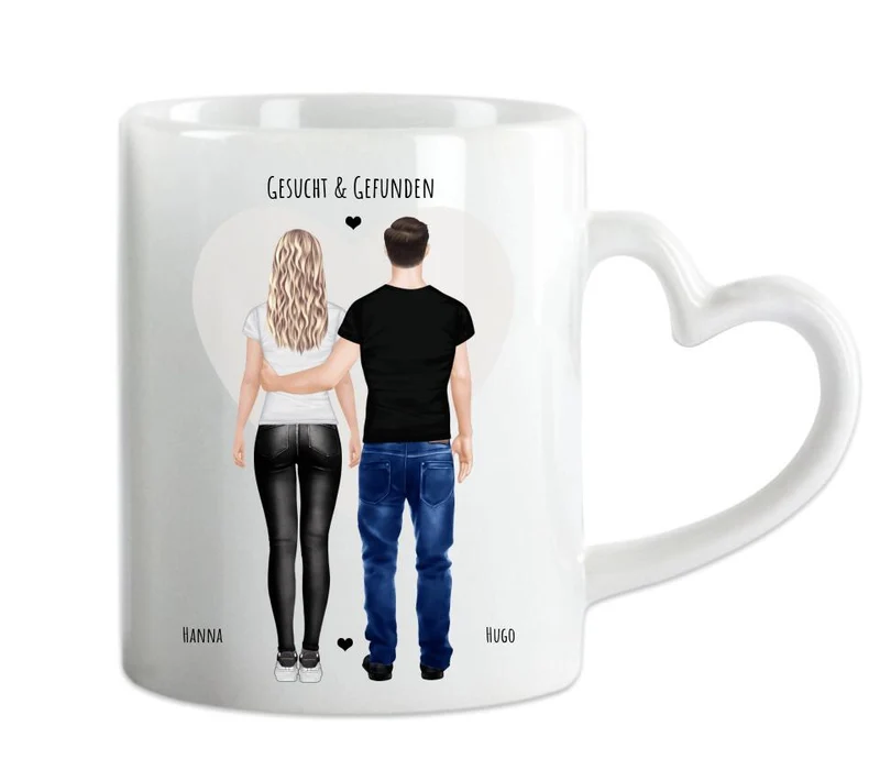 Geburtstag Geschenk Freundin, Geschenk Freund, personalisierte Tasse Partnergeschenk