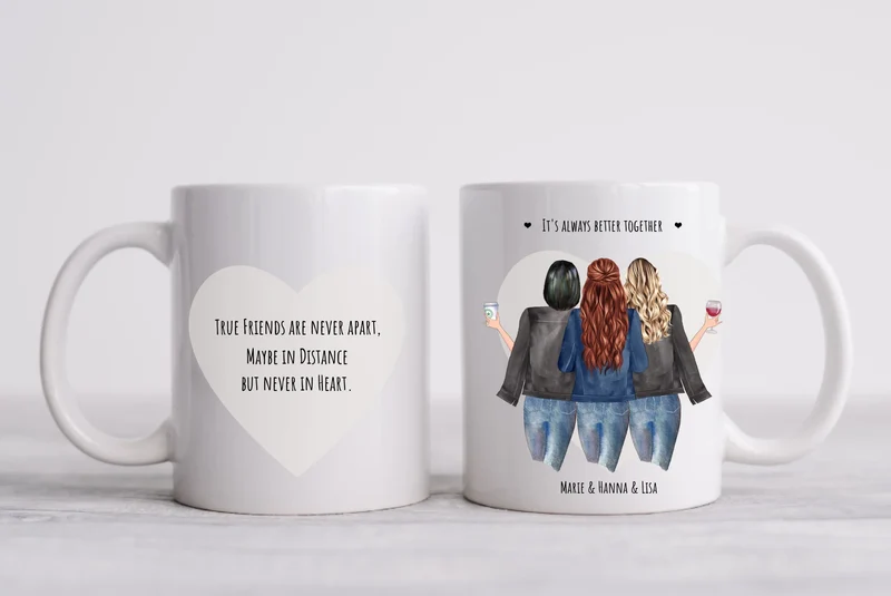 Beste Freundin Tasse personalisiert - Geschenk Schwester, Mama, Kollegin Geburtstag