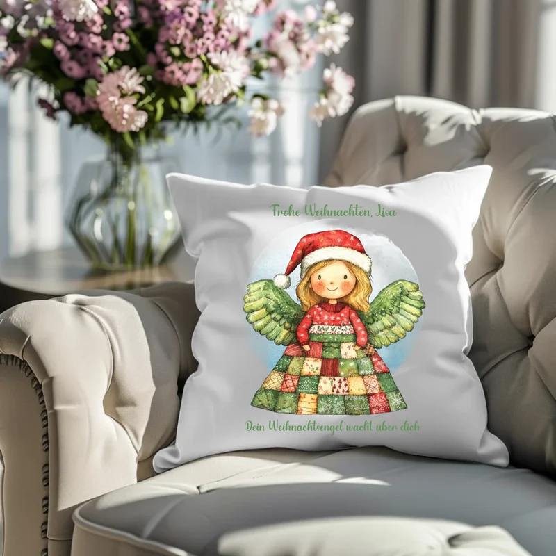 Weihnachtsgeschenk Deko Kissen - Weihnachtsengel 2