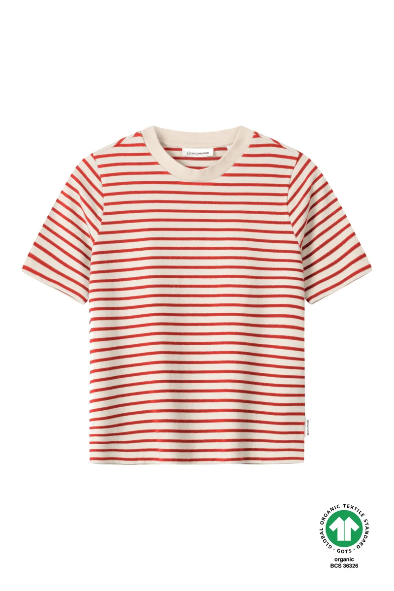 Heavy T-Shirt Jonna Red-Striped