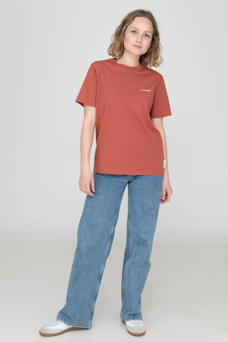 T-Shirt LOGO WAVES Rusty Red