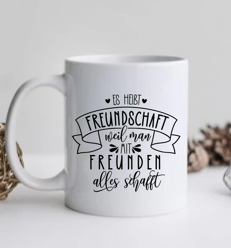 2 Beste Freundinnen Tasse - Geburtstagsgeschenk, Weihnachtsgeschenk
