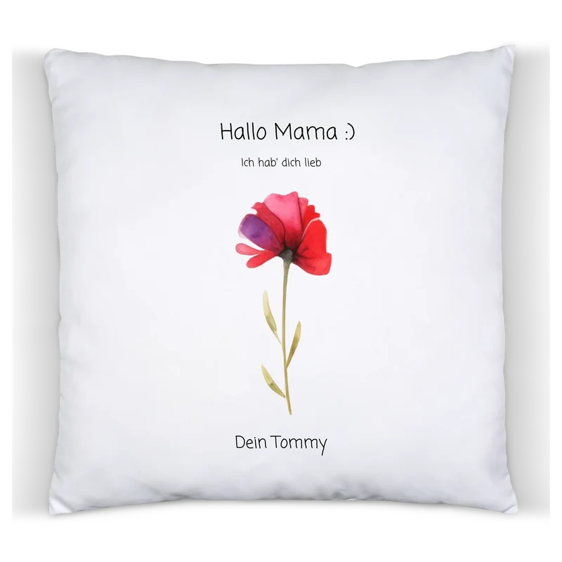 Personalisiertes Blumenkissen - Geschenk Oma / Geschenk Opa von Enkelkindern