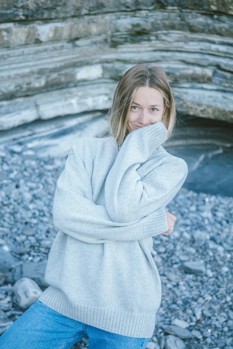Wollpullover Toni Grau-meliert