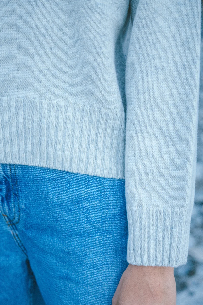Wollpullover Vale Grau-meliert