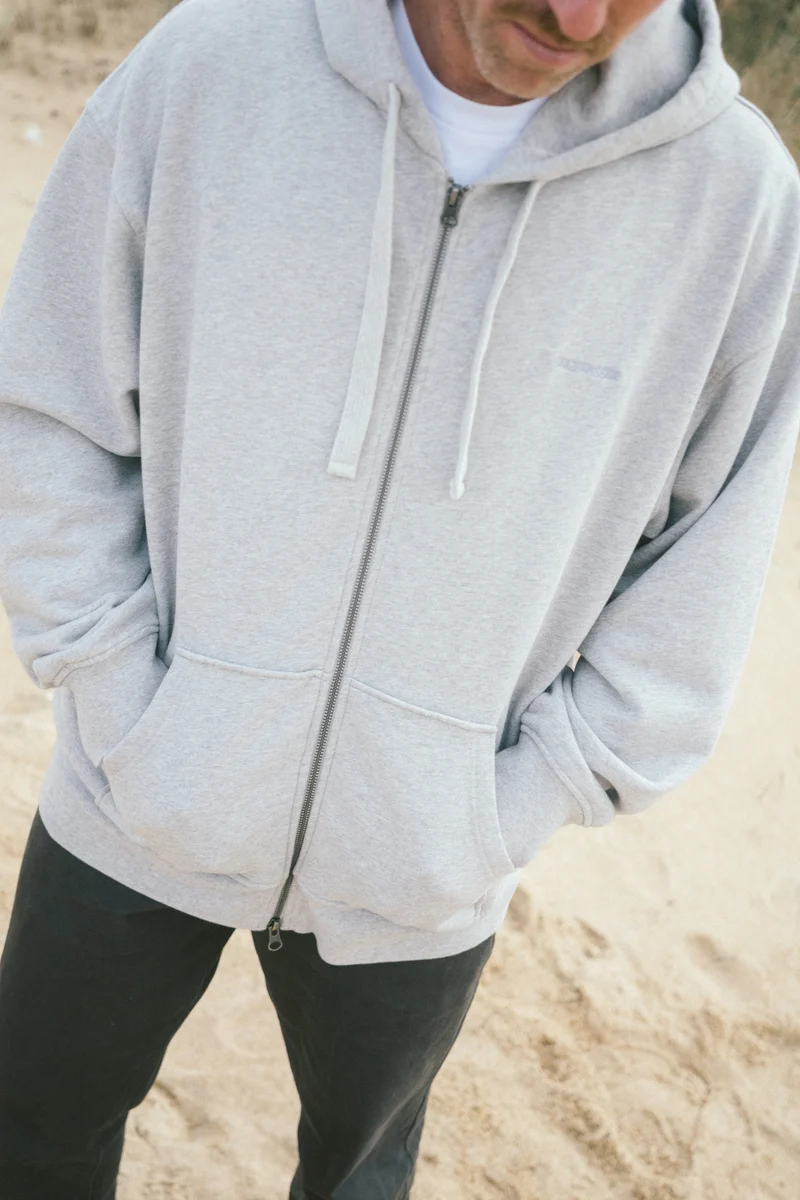 Zip-Hoodie Thy Hellgrau