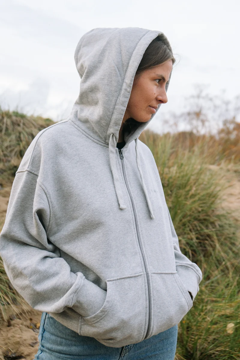 Zip-Hoodie Thy Hellgrau