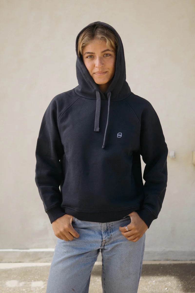 Hoodie Sanna Graublau