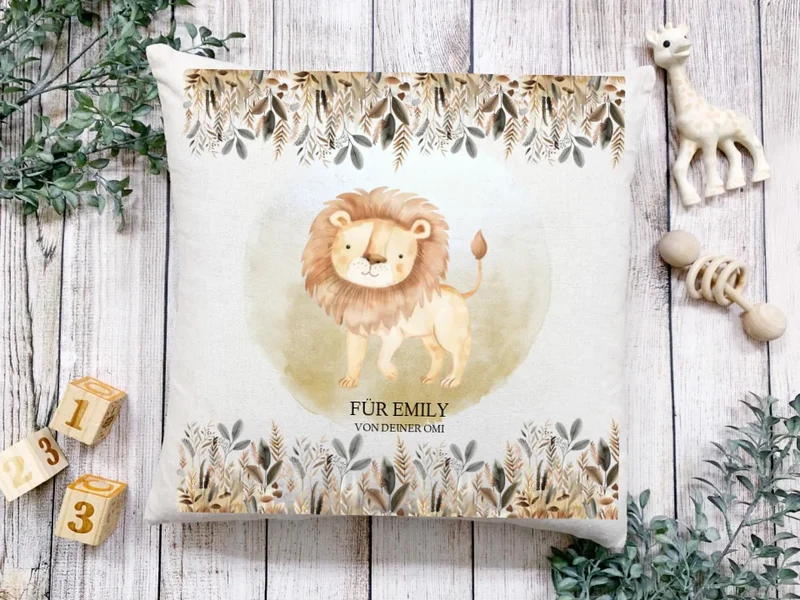 Kinderposter Namenspostet Wandbild Kinderzimmer Mädchen / Junge Dschungeltiere