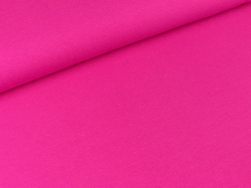 Reststück 35cm - Leichter Sweat Maike pink uni