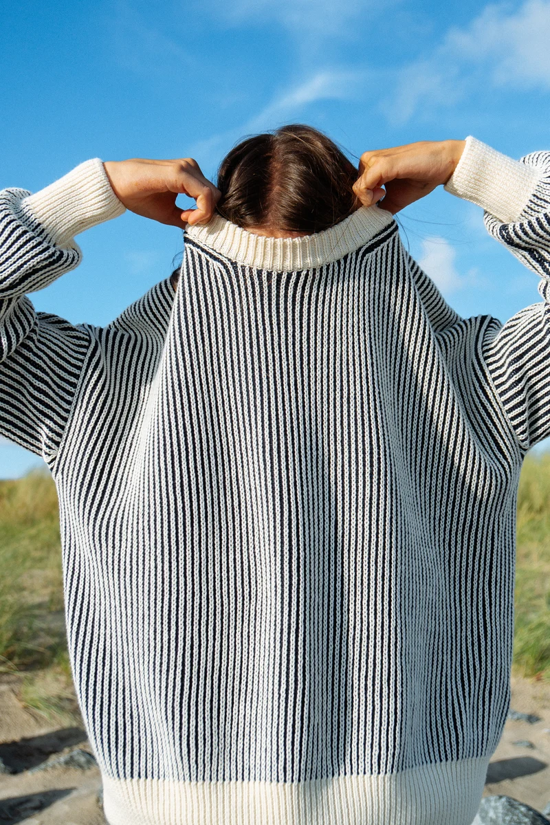 Strickpullover Hella Navy Striped