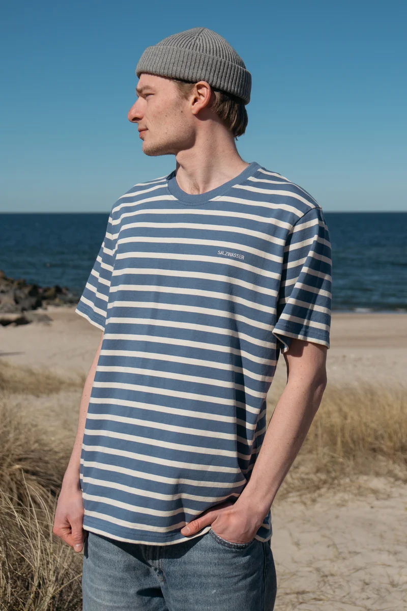Heavy T-Shirt Jasper Indigo-Striped