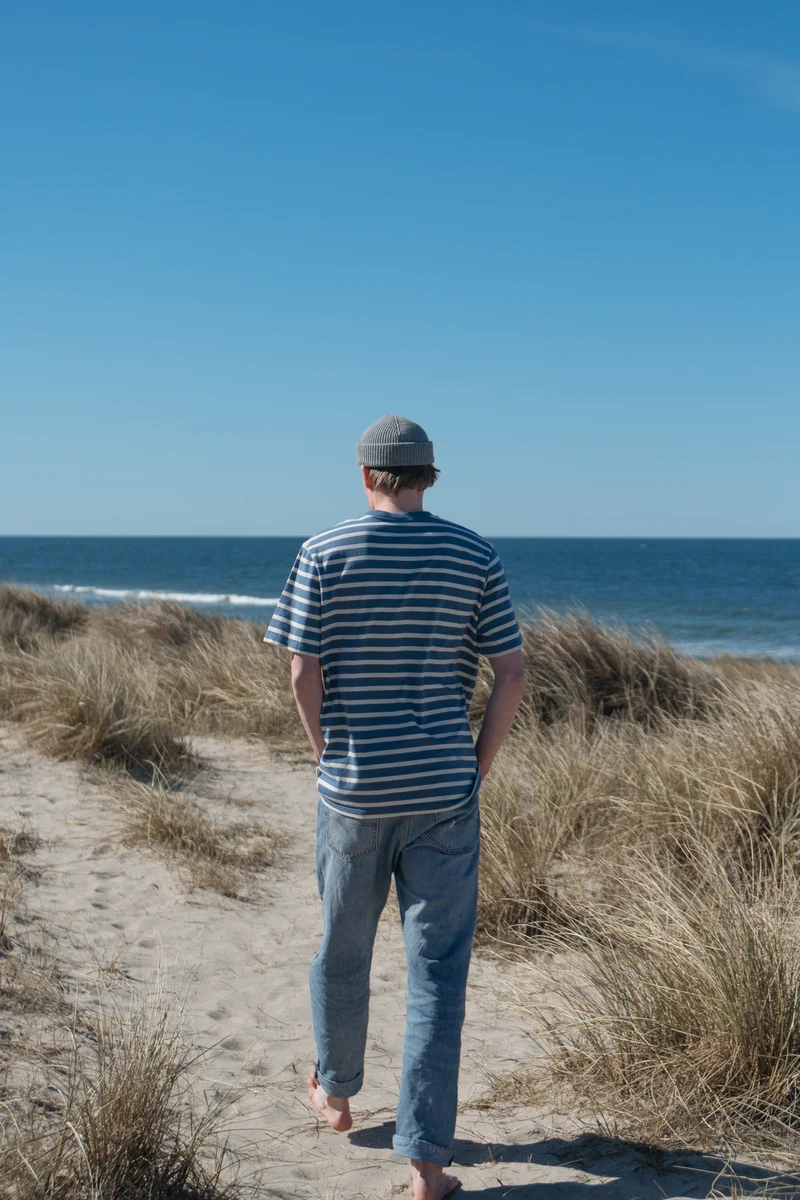 Heavy T-Shirt Jasper Indigo-Striped