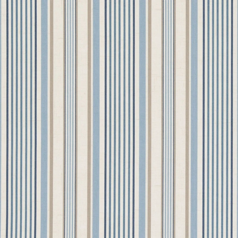 Baumwollstoff Multistreifen - chambray
