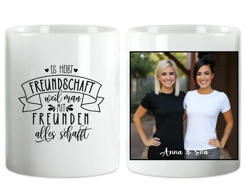 Fototasse mit eigenen Bild und Spruchauswahl als Geburtstagsgeschenk & Weihnachtsgeschenk