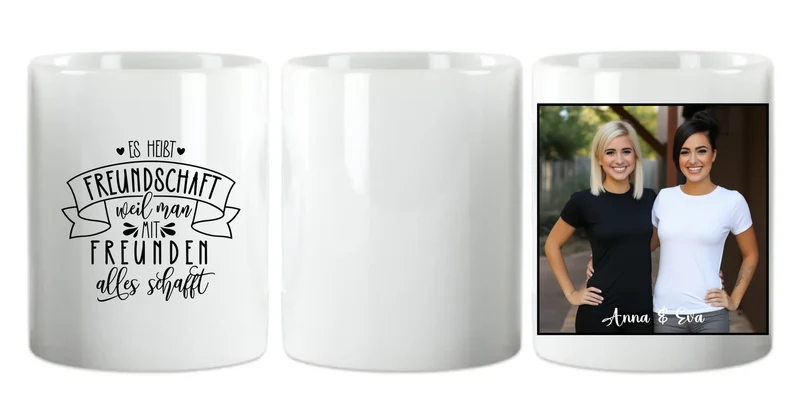 Fototasse mit eigenen Bild und Spruchauswahl als Geburtstagsgeschenk & Weihnachtsgeschenk