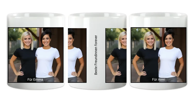 Personalisierte Fototasse mit eigenem Bild als Geburtstagsgeschenk - Weihnachtsgeschenk für Mama, Papa, Oma, Opa, beste Freunde
