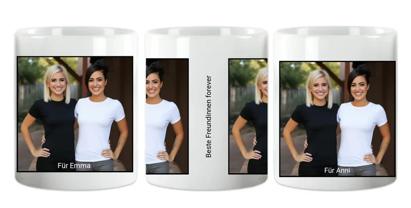 Personalisierte Fototasse mit eigenem Bild als Geburtstagsgeschenk - Weihnachtsgeschenk für Mama, Papa, Oma, Opa, beste Freunde