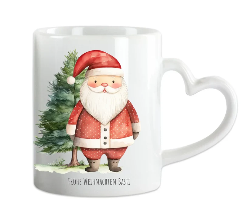 Geschenk Nikolaus, Weihnachten personalisiert - Kindertasse, Kinderbecher, Kinderteller - Nikolaustasse, Weihnachtstasse- mit Name