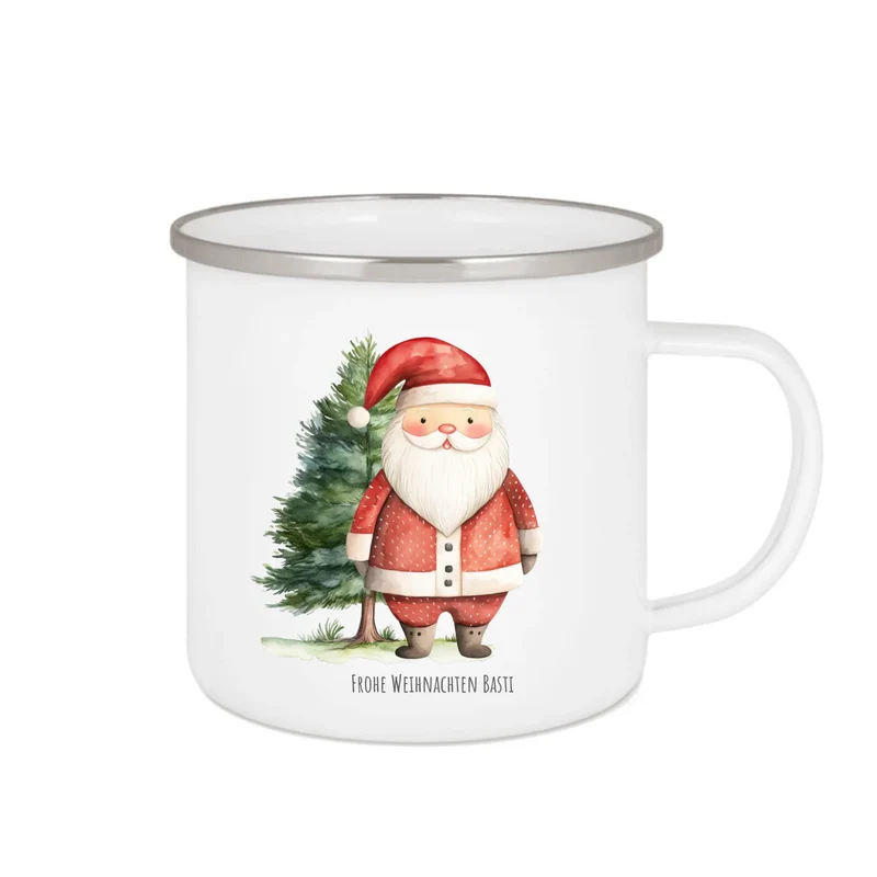 Geschenk Nikolaus, Weihnachten personalisiert - Kindertasse, Kinderbecher, Kinderteller - Nikolaustasse, Weihnachtstasse- mit Name