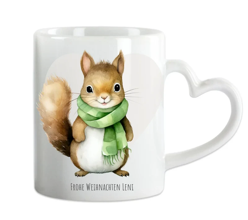 Geschenk Nikolaus, Weihnachten personalisiert - Kindertasse, Kinderbecher, Kinderteller - Nikolaustasse, Weihnachtstasse - mit Name