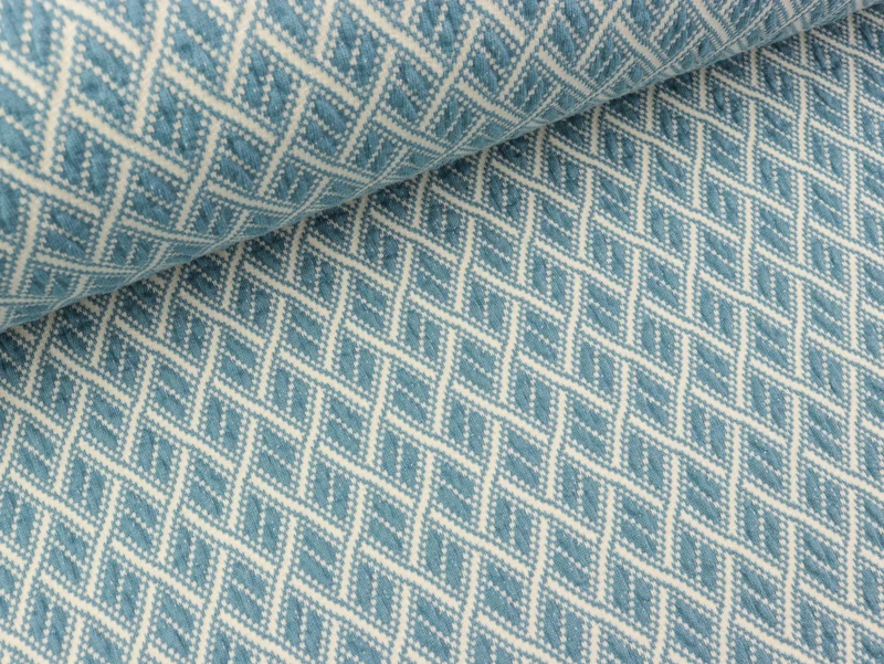 Reststück 64cm - Hamburger Liebe Bliss 3D Fence Knit garda-meringa