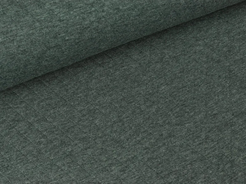 Reststück 51cm - Steppsweat Kelly uni grau meliert