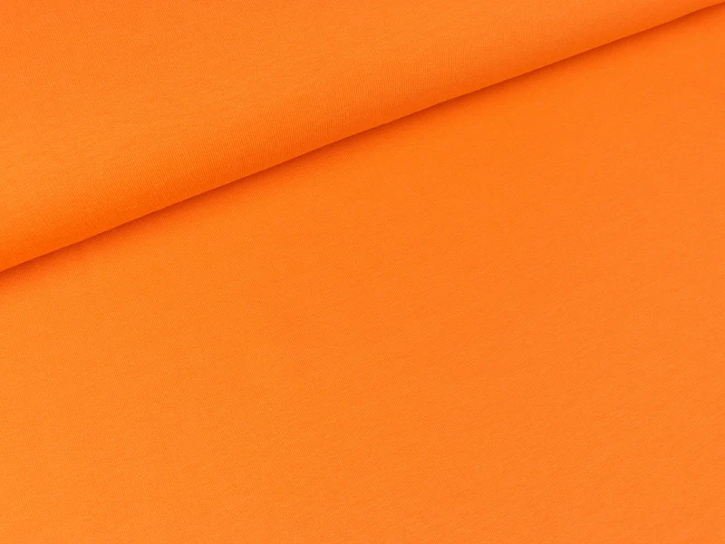 Reststück 19cm - Leichter Sweat Maike orange uni