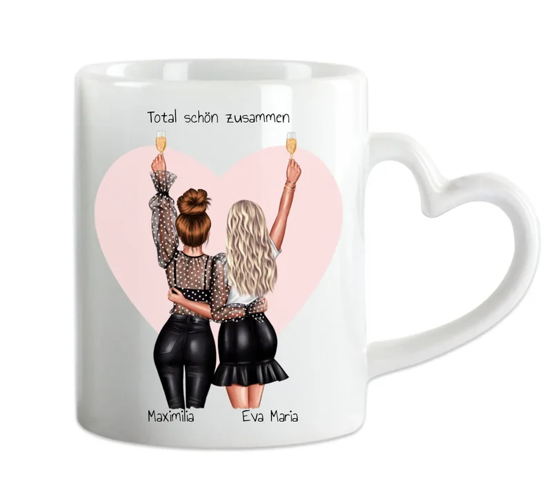 Personalisierte Tasse für beste Freundin – Freundschaftsgeschenk zum Geburtstag